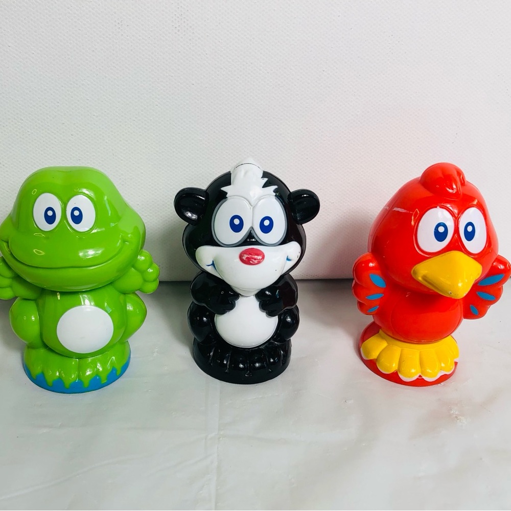 Lot Of 3 Vtech Smartville Animal Zoo Train Town Replacement Figures